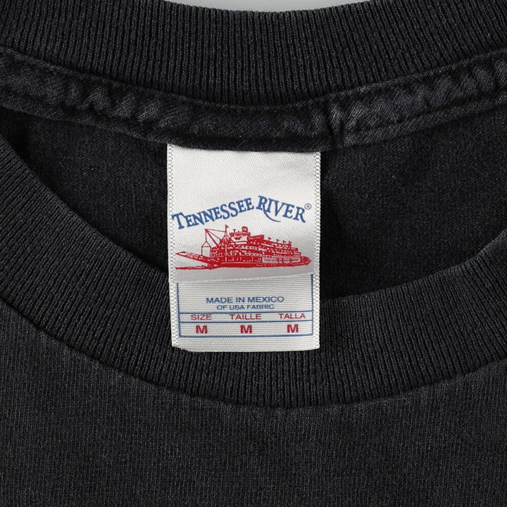 TENNESSEE RIVER BRUCE LEE (Bruce Lee) Dragon Pattern Movie T-Shirt, Men's Size M (approx.) cotton black type Vintage Second Hand