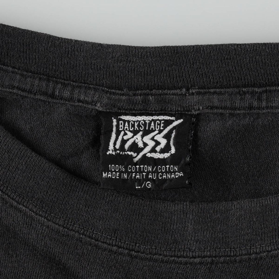 90'S PASS STAR TREK Movie T-Shirt, Made in Canada, Men's Size L (approx.), Vintage cotton black type Vintage Second Hand