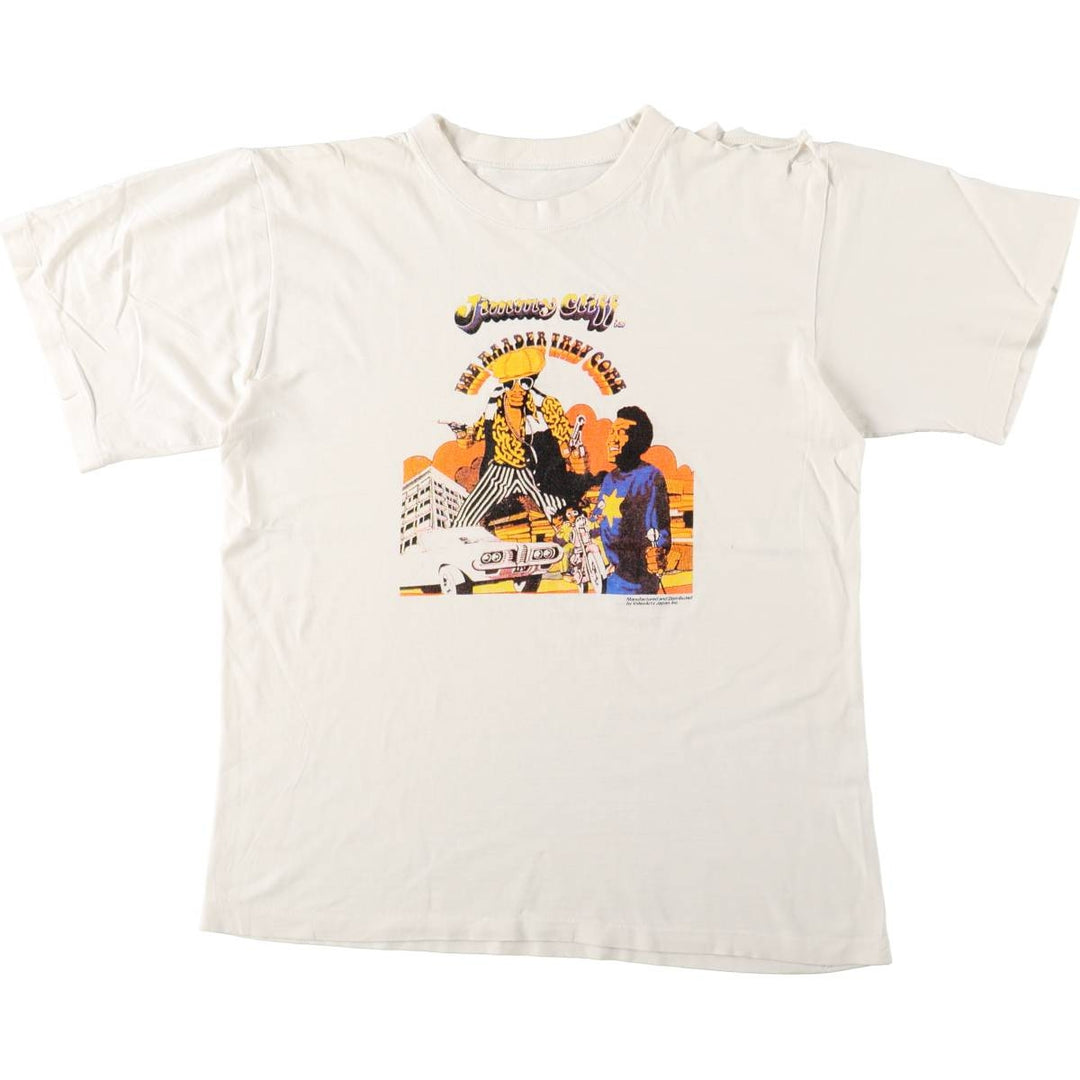 The Harder They Come Movie T-Shirt (Men's Size L) unclear white type Vintage Second Hand