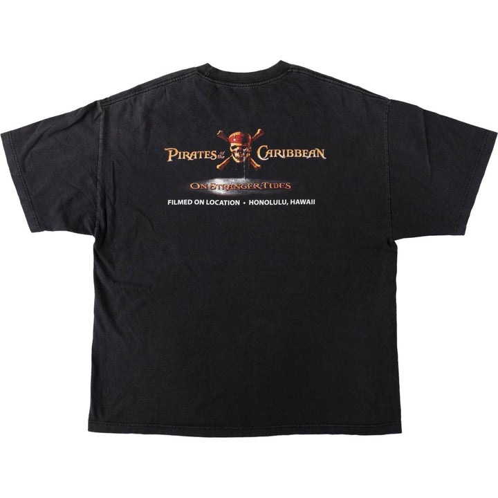 ALSTYLE PIRATES OF THE CARIBBEAN Movie T-Shirt (Men's XXL equivalent) cotton black type Vintage Second Hand