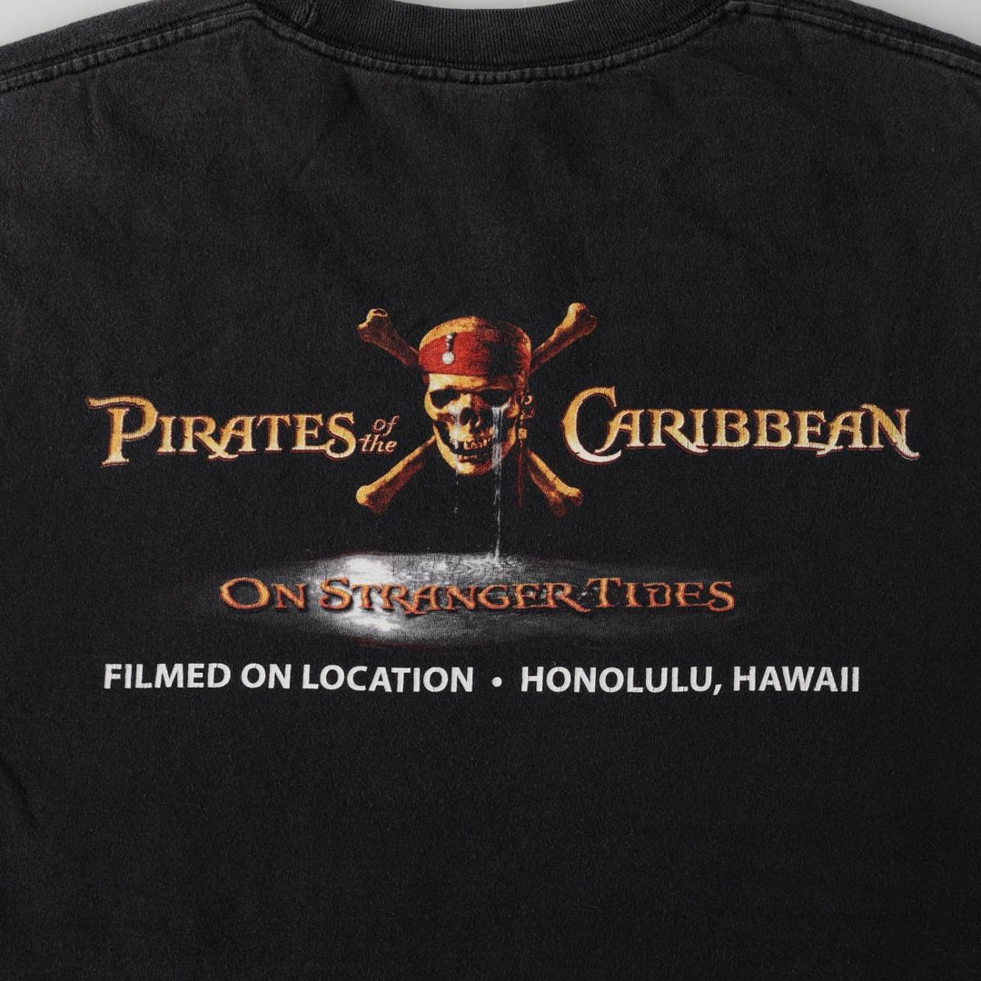 ALSTYLE PIRATES OF THE CARIBBEAN Movie T-Shirt (Men's XXL equivalent) cotton black type Vintage Second Hand