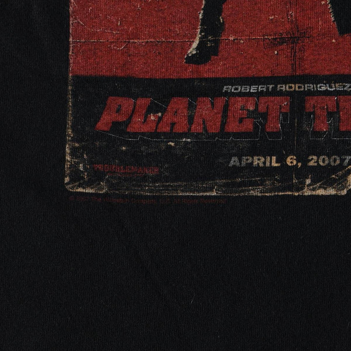 2000'S Anvil Planet Terror in Grindhouse Movie T-Shirt (Men's Size M) cotton black type Vintage Second Hand