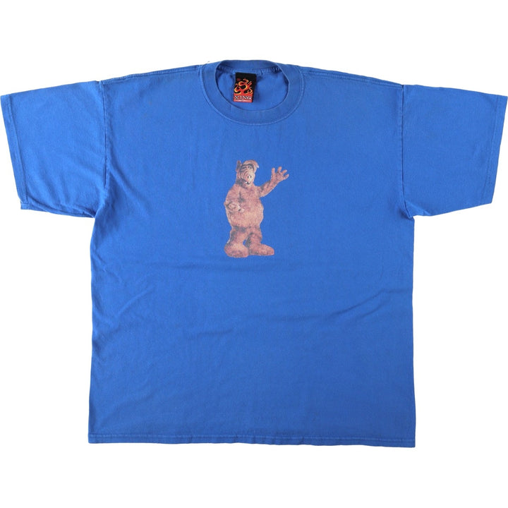 XING ALF Movie T-Shirt, Made in USA, Men's XL (approx.) cotton blue type Vintage Second Hand