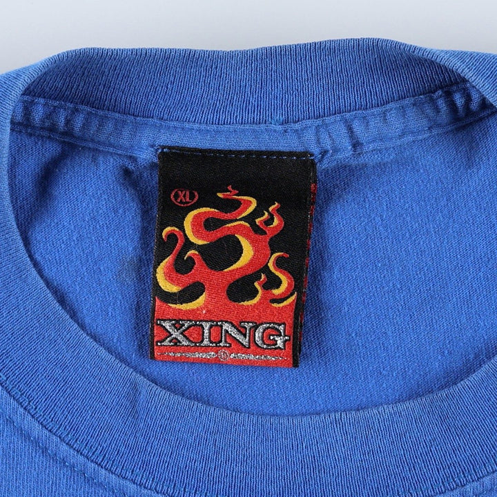 XING ALF Movie T-Shirt, Made in USA, Men's XL (approx.) cotton blue type Vintage Second Hand