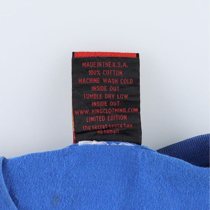 XING ALF Movie T-Shirt, Made in USA, Men's XL (approx.) cotton blue type Vintage Second Hand