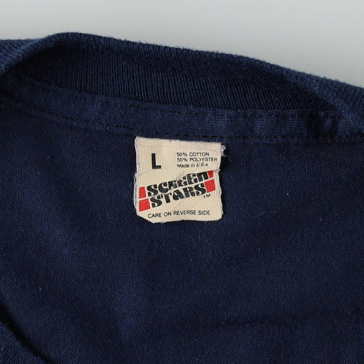 Screen Stars ET (Eaty) Movie T-Shirt, Made in USA, Men's Size L (approx.) cotton navy blue type Vintage Second Hand