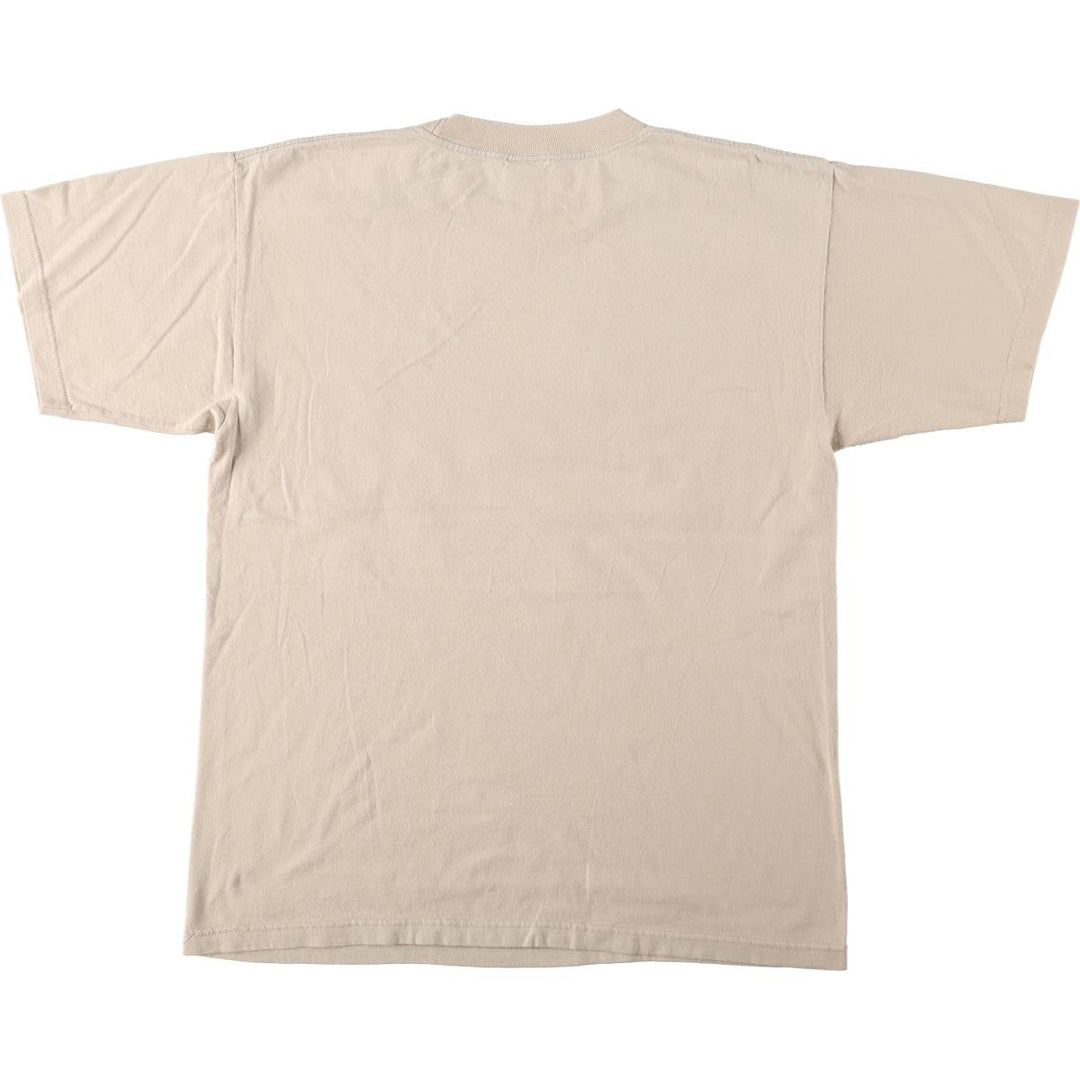 90'S MURINA The Three Stooges Movie T-Shirt, Made in USA, Men's Size L (approx.), Vintage cotton Beige type Vintage Second Hand