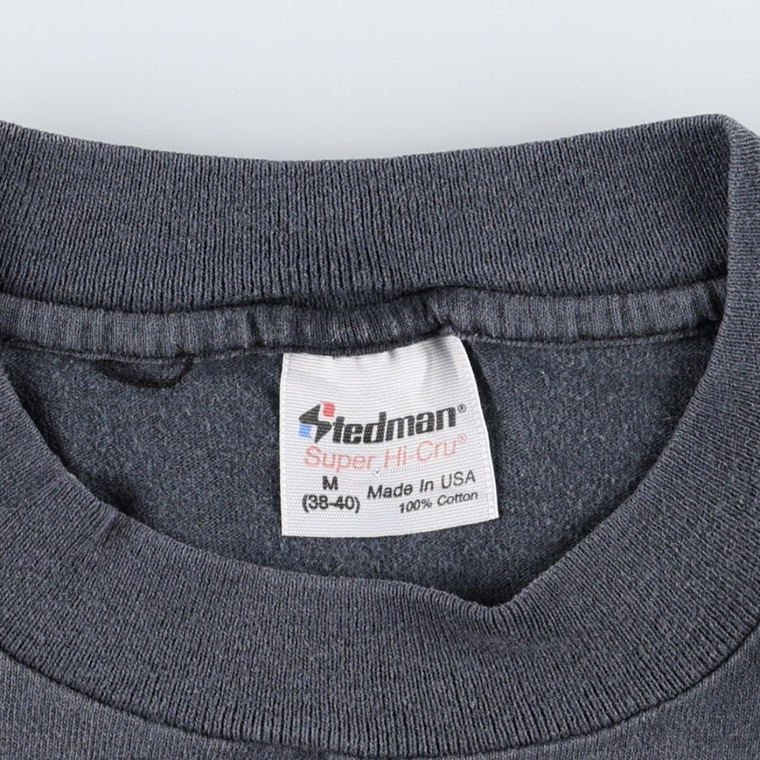 80'S Stedman Wiseguy Movie T-Shirt, Made in USA, Men's Size M (approx.), Vintage cotton Charcoal Vintage Second Hand