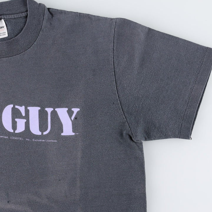 80'S Stedman Wiseguy Movie T-Shirt, Made in USA, Men's Size M (approx.), Vintage cotton Charcoal Vintage Second Hand