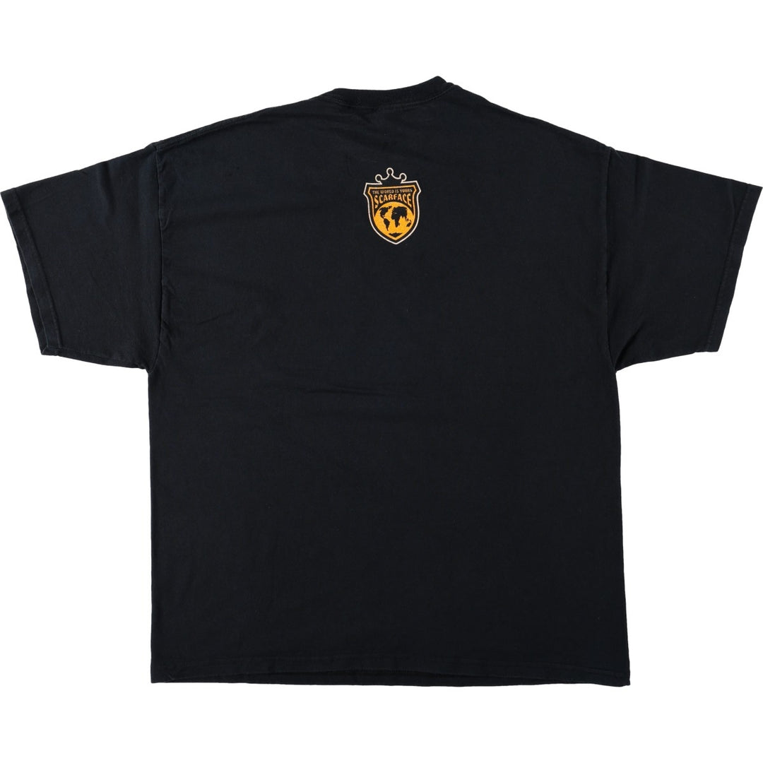 DELTA Scarface Movie T-Shirt (Men's XL equivalent) cotton black type Vintage Second Hand