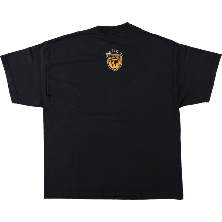 DELTA Scarface Movie T-Shirt (Men's XL equivalent) cotton black type Vintage Second Hand