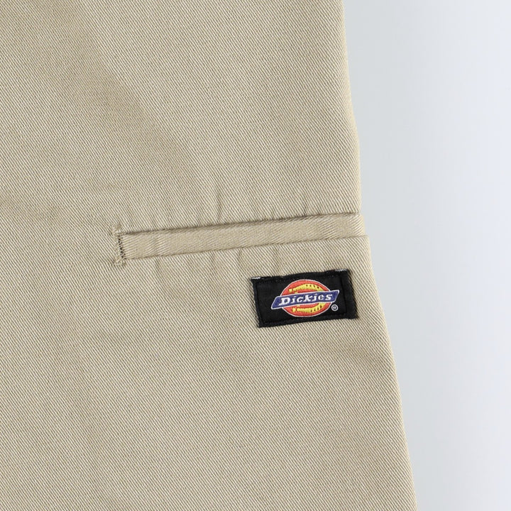 Dickies Loose Fit Work Shorts, Half Pants, Men's, W36 equivalent polyester Beige type Vintage Second Hand