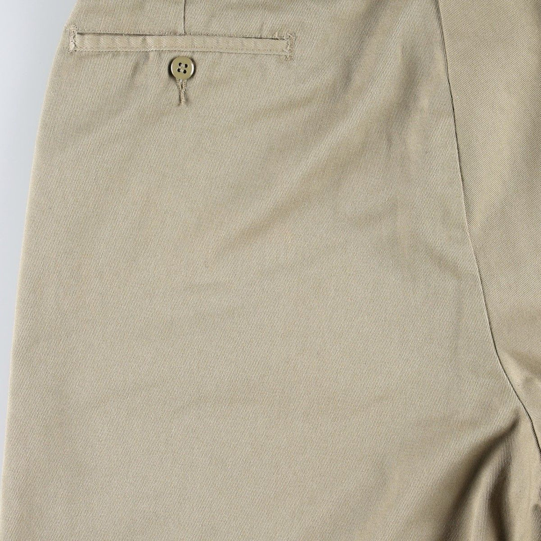 Dickies Loose Fit Work Shorts, Half Pants, Men's, W36 equivalent polyester Beige type Vintage Second Hand