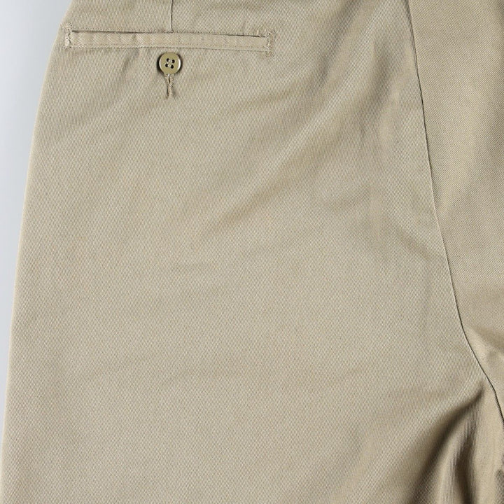 Dickies Loose Fit Work Shorts, Half Pants, Men's, W36 equivalent polyester Beige type Vintage Second Hand