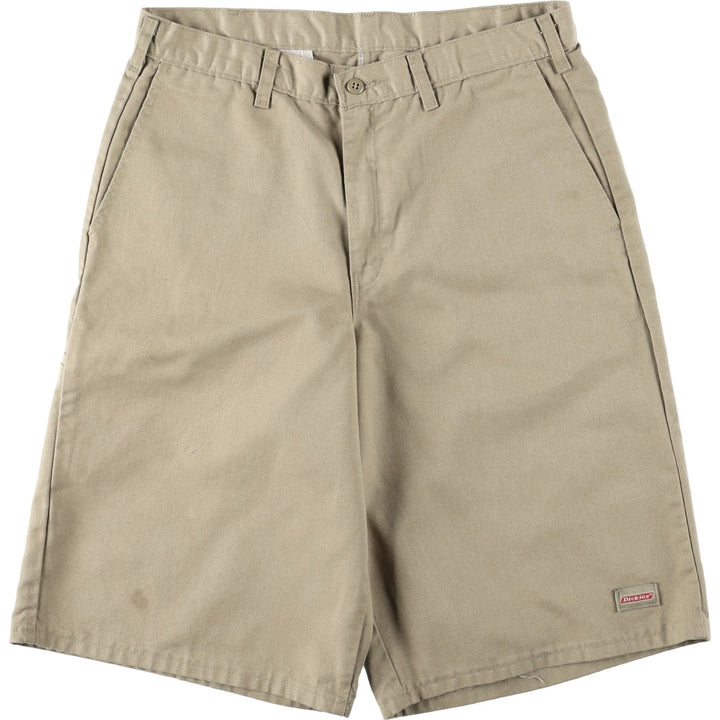 Dickies Work Shorts, Half Pants, Men's, W33 equivalent unclear Beige type Vintage Second Hand