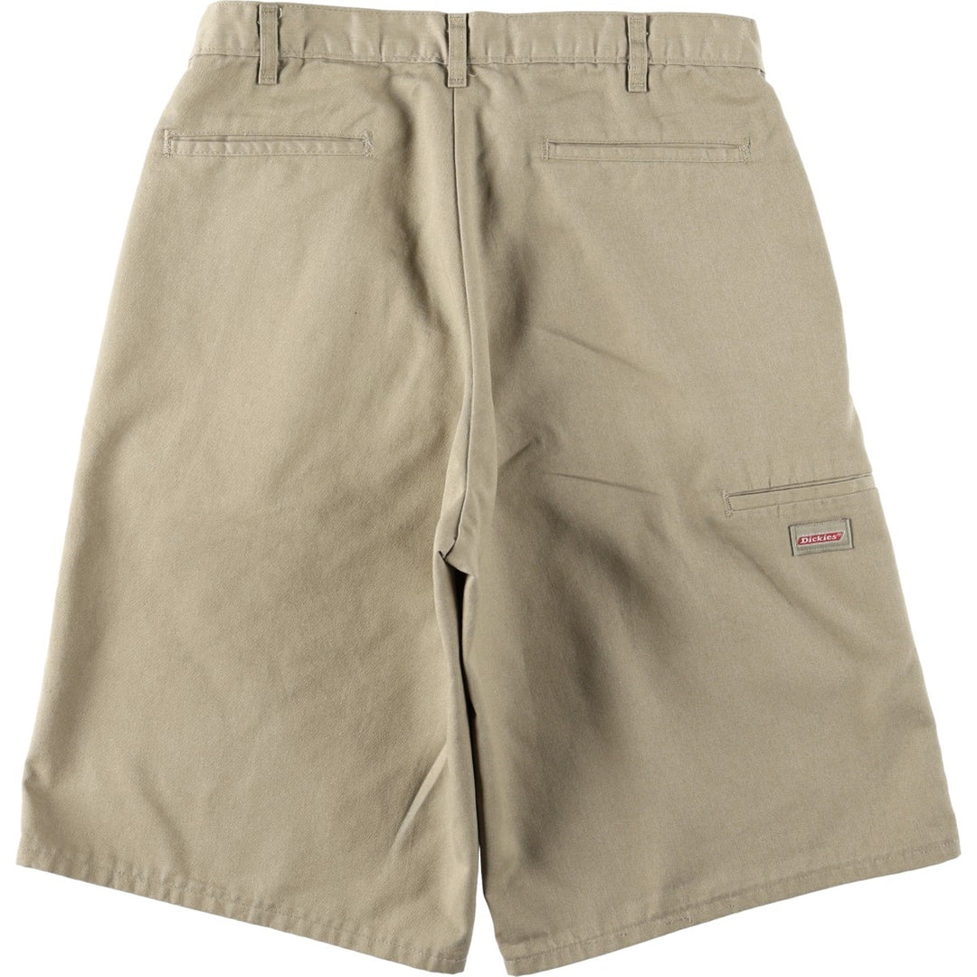 Dickies Work Shorts, Half Pants, Men's, W33 equivalent unclear Beige type Vintage Second Hand