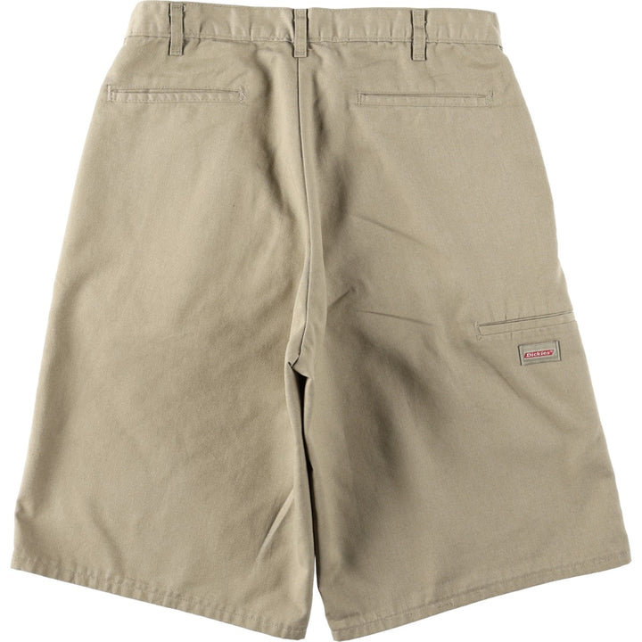 Dickies Work Shorts, Half Pants, Men's, W33 equivalent unclear Beige type Vintage Second Hand