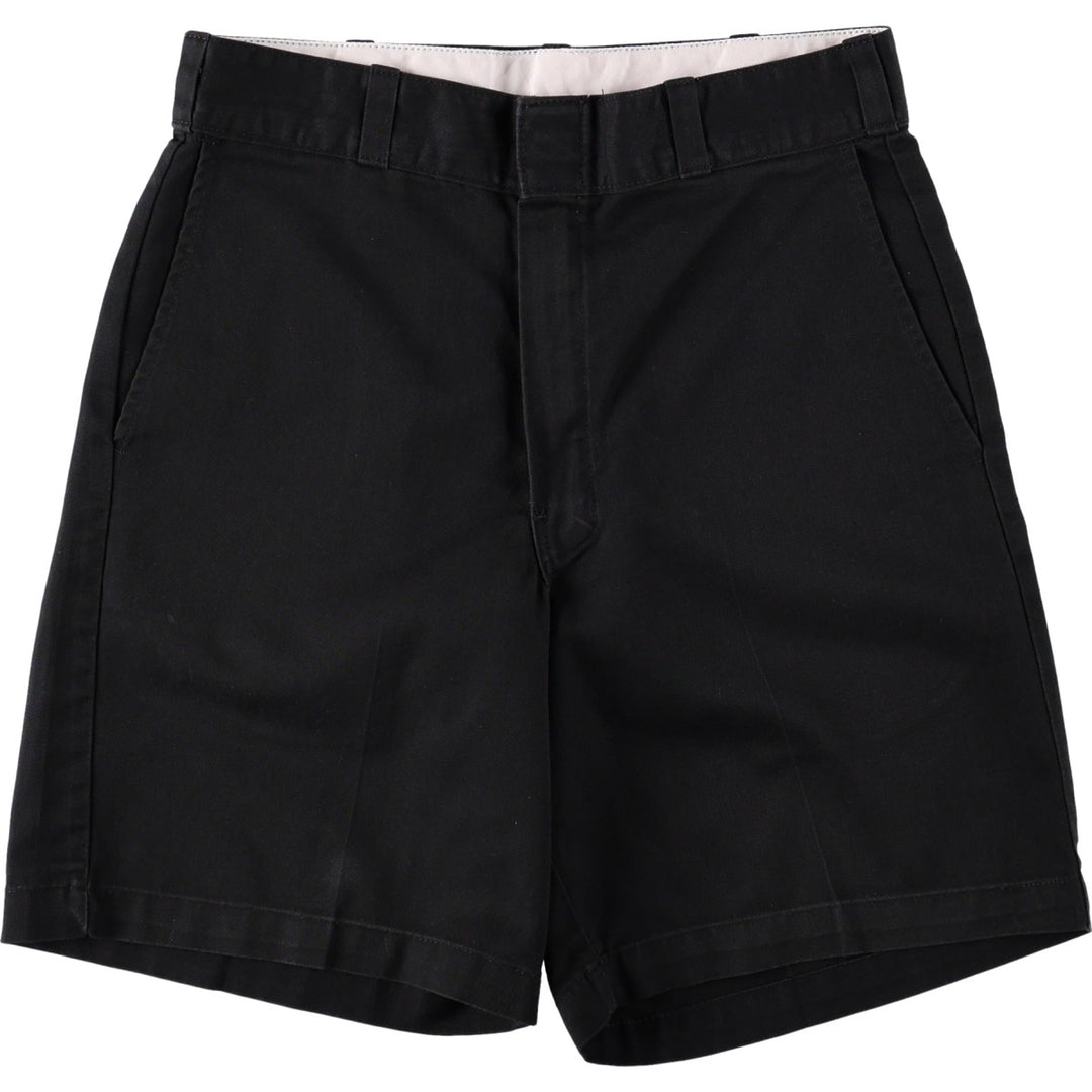 Dickies work shorts, men's size W30 (approx.) polyester black type Vintage Second Hand