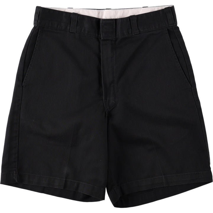 Dickies work shorts, men's size W30 (approx.) polyester black type Vintage Second Hand