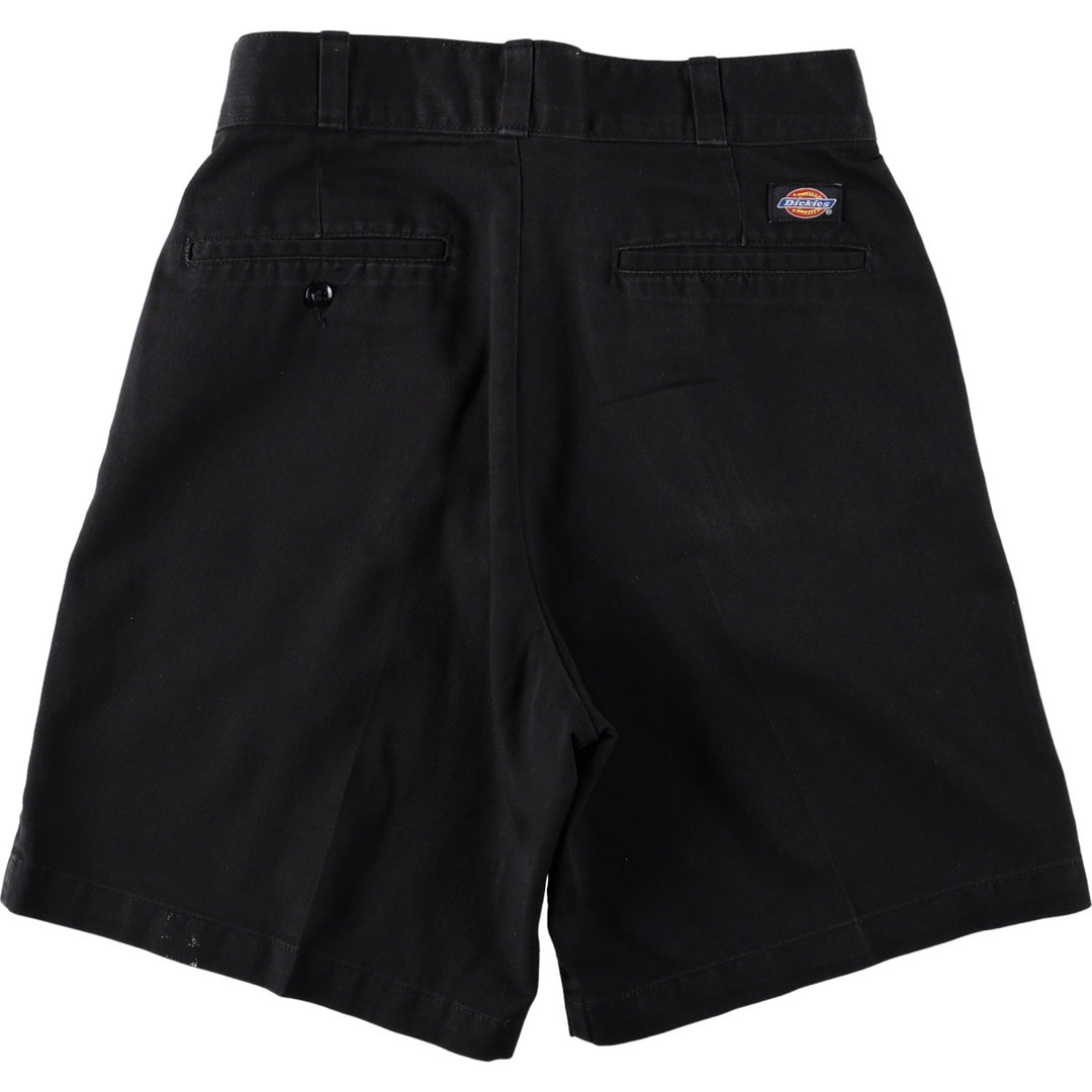 Dickies work shorts, men's size W30 (approx.) polyester black type Vintage Second Hand