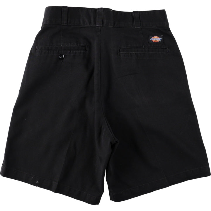 Dickies work shorts, men's size W30 (approx.) polyester black type Vintage Second Hand