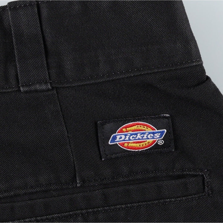 Dickies work shorts, men's size W30 (approx.) polyester black type Vintage Second Hand