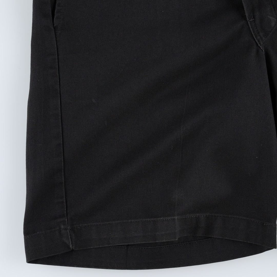 Dickies work shorts, men's size W30 (approx.) polyester black type Vintage Second Hand