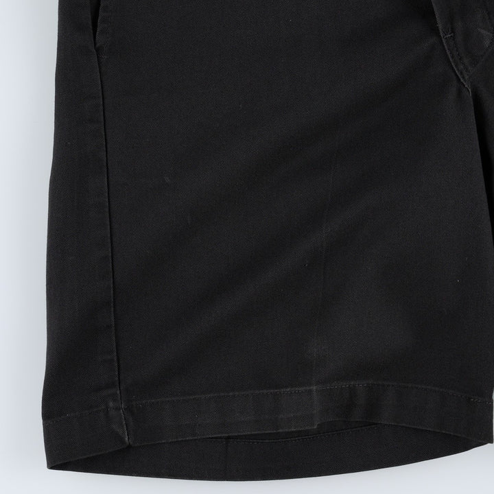 Dickies work shorts, men's size W30 (approx.) polyester black type Vintage Second Hand