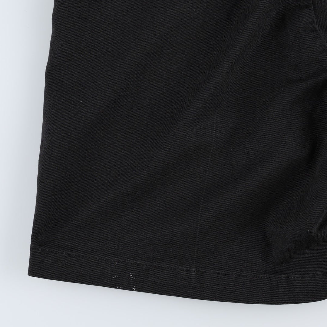 Dickies work shorts, men's size W30 (approx.) polyester black type Vintage Second Hand