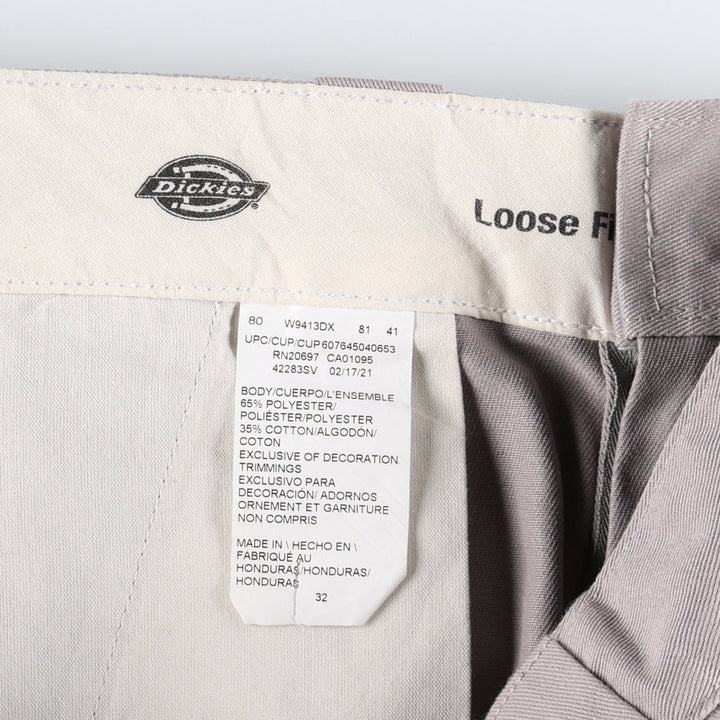 Dickies Loose Fit Work Shorts, Half Pants, Men's, W32 equivalent polyester purple type Vintage Second Hand