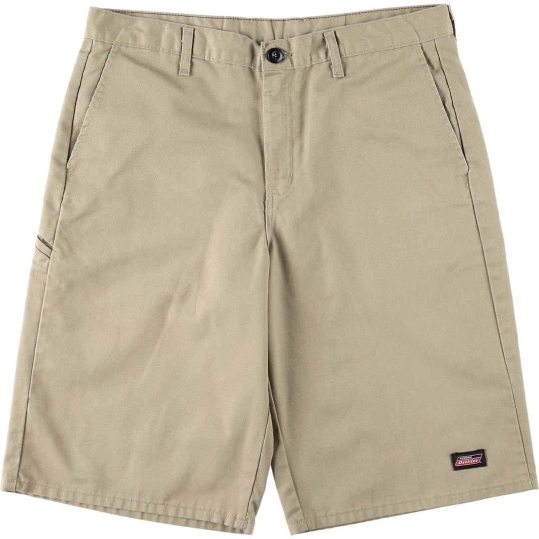 Dickies Work Shorts, Half Pants, Men's, W36 equivalent polyester Beige type Vintage Second Hand