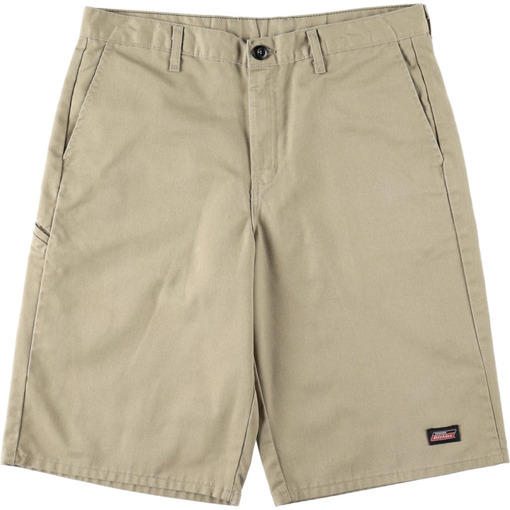 Dickies Work Shorts, Half Pants, Men's, W36 equivalent polyester Beige type Vintage Second Hand