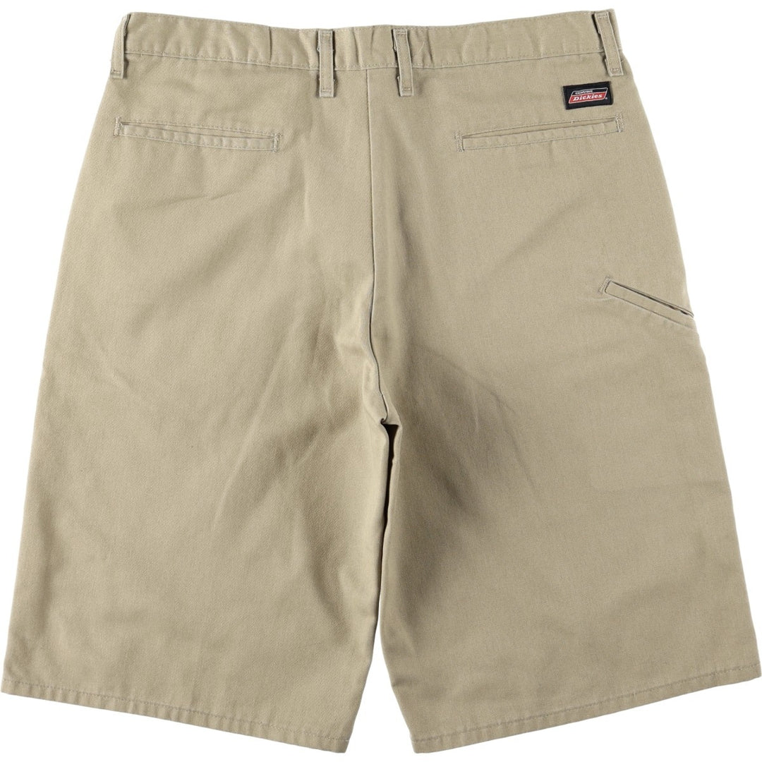 Dickies Work Shorts, Half Pants, Men's, W36 equivalent polyester Beige type Vintage Second Hand