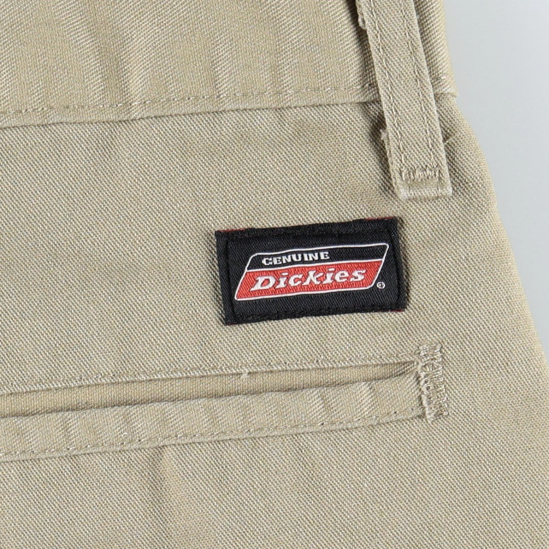 Dickies Work Shorts, Half Pants, Men's, W36 equivalent polyester Beige type Vintage Second Hand