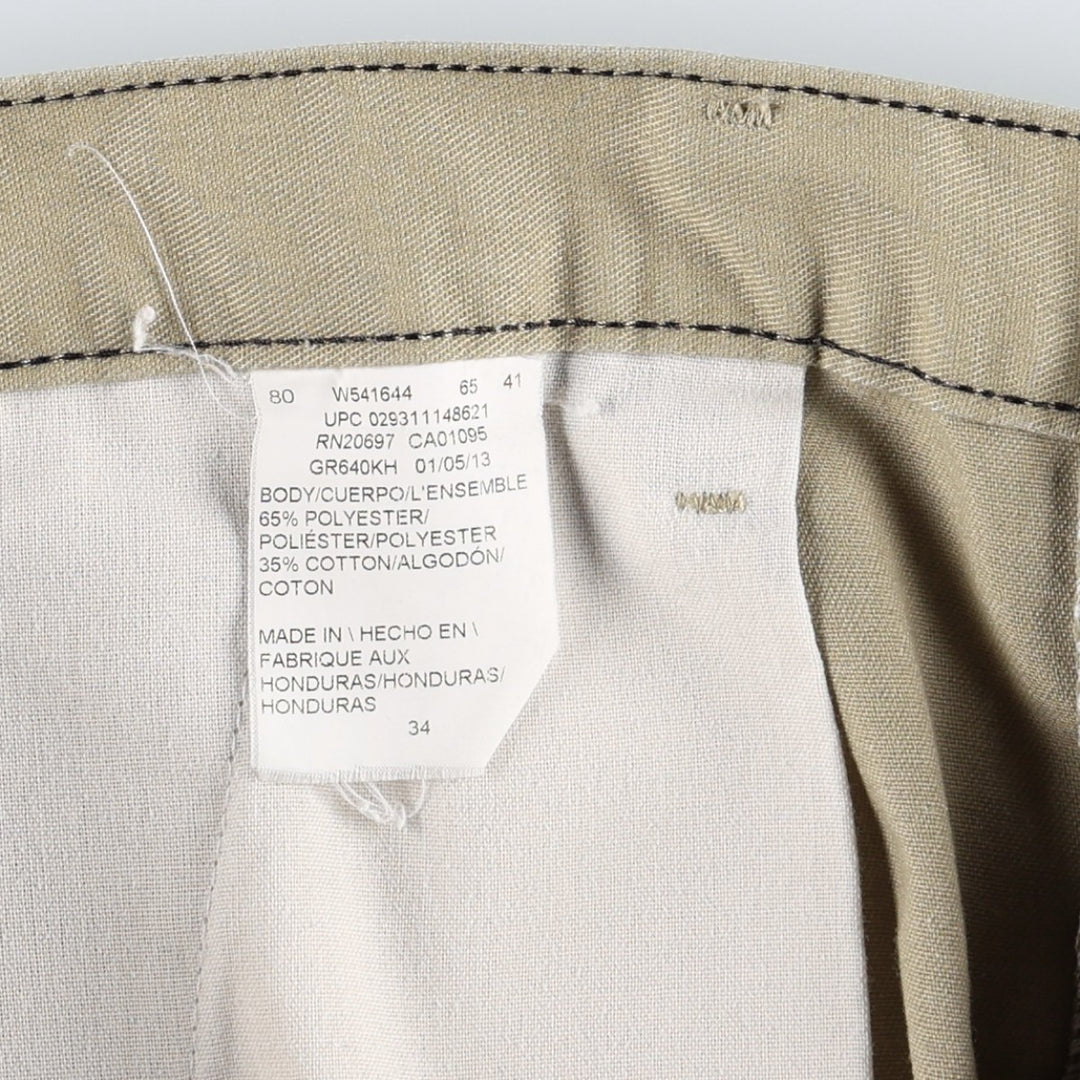 Dickies Work Shorts, Half Pants, Men's, W36 equivalent polyester Beige type Vintage Second Hand