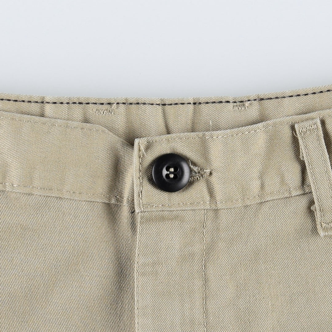 Dickies Work Shorts, Half Pants, Men's, W36 equivalent polyester Beige type Vintage Second Hand