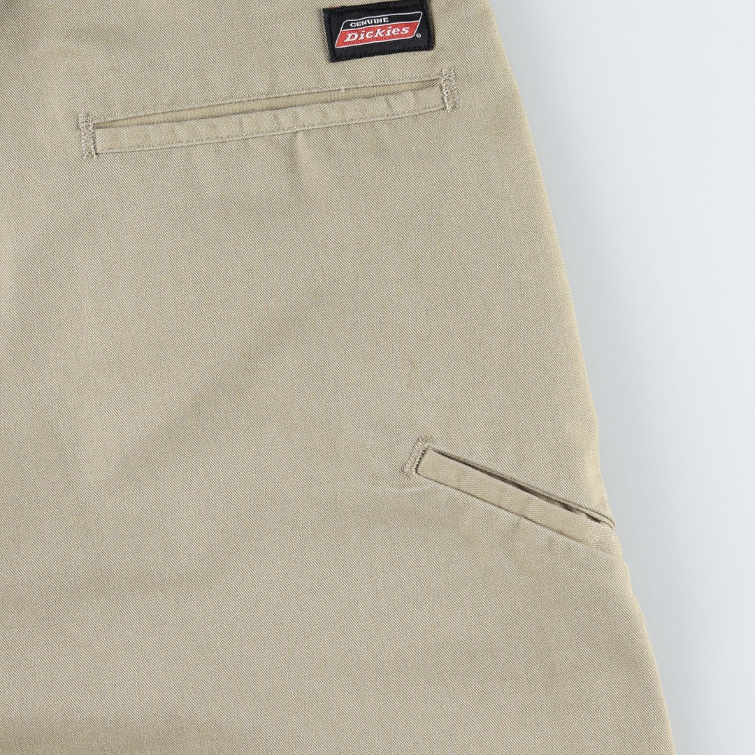 Dickies Work Shorts, Half Pants, Men's, W36 equivalent polyester Beige type Vintage Second Hand