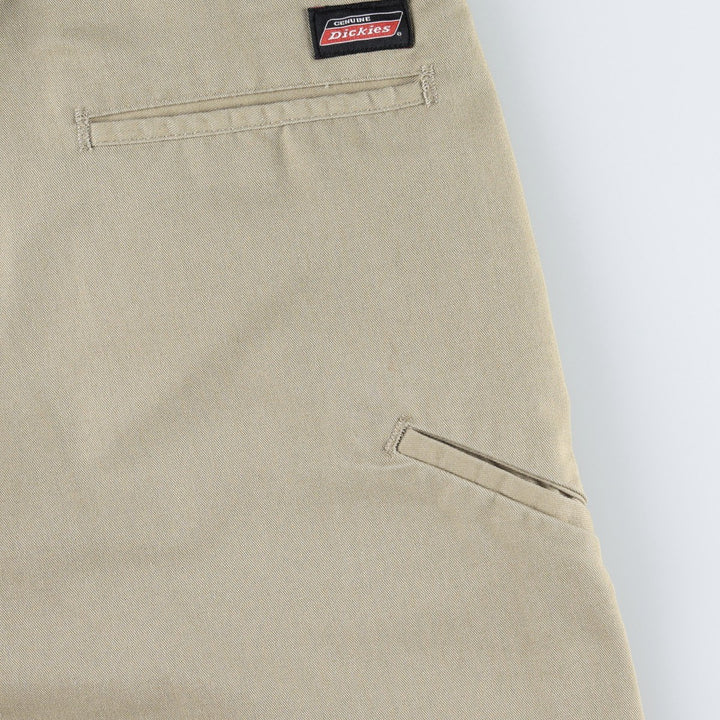 Dickies Work Shorts, Half Pants, Men's, W36 equivalent polyester Beige type Vintage Second Hand