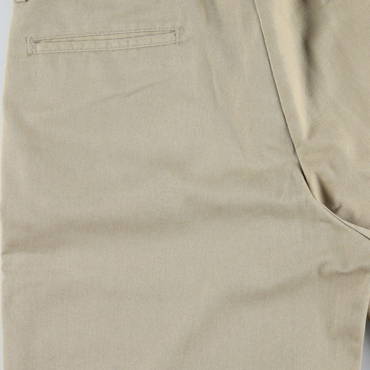 Dickies Work Shorts, Half Pants, Men's, W36 equivalent polyester Beige type Vintage Second Hand