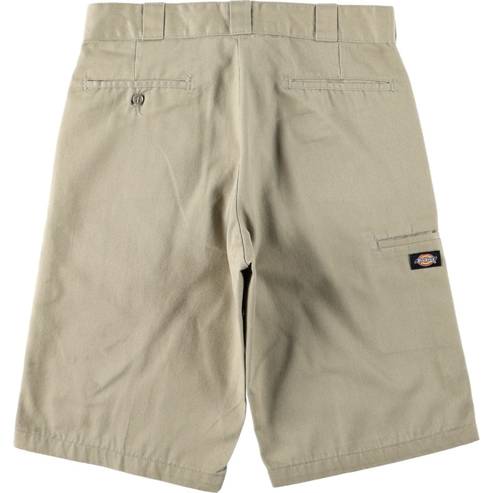 Dickies Relaxed Fit Work Shorts, Half Pants, Men's, W34 equivalent polyester Beige type Vintage Second Hand