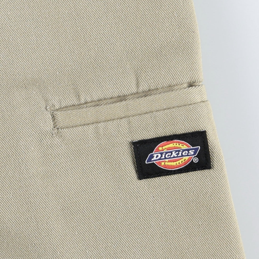 Dickies Relaxed Fit Work Shorts, Half Pants, Men's, W34 equivalent polyester Beige type Vintage Second Hand