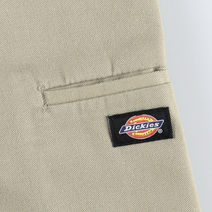 Dickies Relaxed Fit Work Shorts, Half Pants, Men's, W34 equivalent polyester Beige type Vintage Second Hand