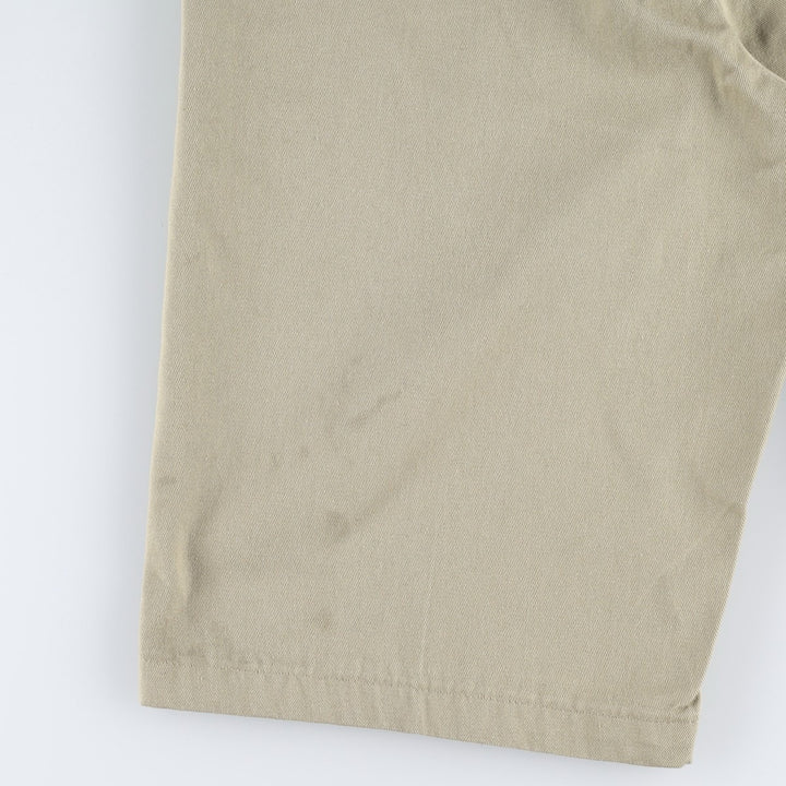 Dickies Relaxed Fit Work Shorts, Half Pants, Men's, W34 equivalent polyester Beige type Vintage Second Hand
