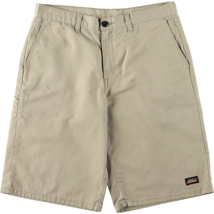 Dickies Work Shorts, Half Pants, Men's, W34 equivalent polyester Beige type Vintage Second Hand