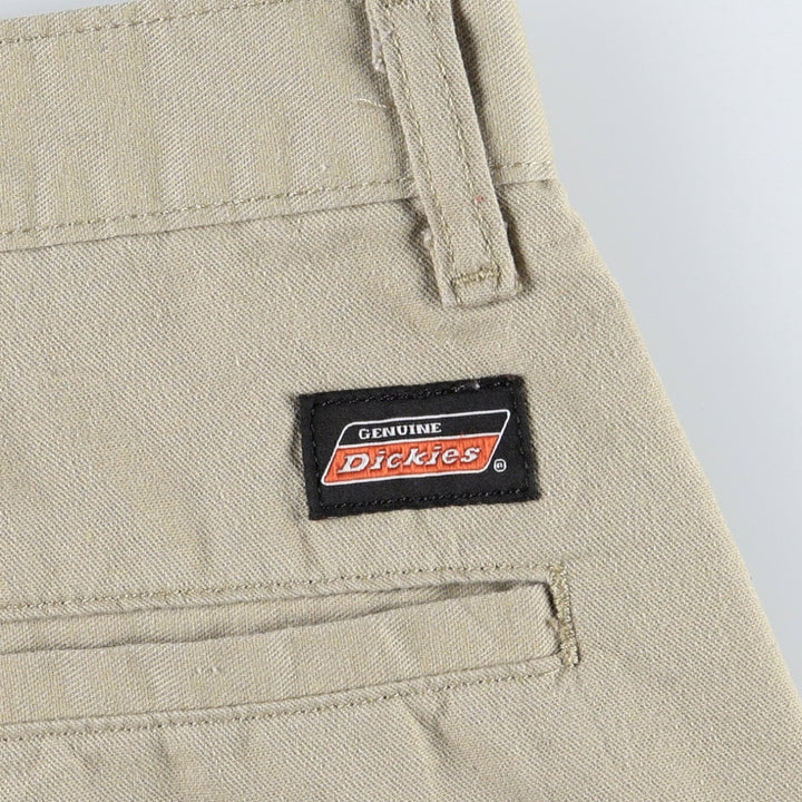 Dickies Work Shorts, Half Pants, Men's, W34 equivalent polyester Beige type Vintage Second Hand