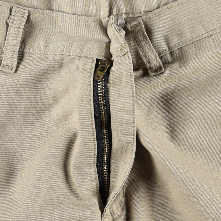 Dickies Work Shorts, Half Pants, Men's, W34 equivalent polyester Beige type Vintage Second Hand