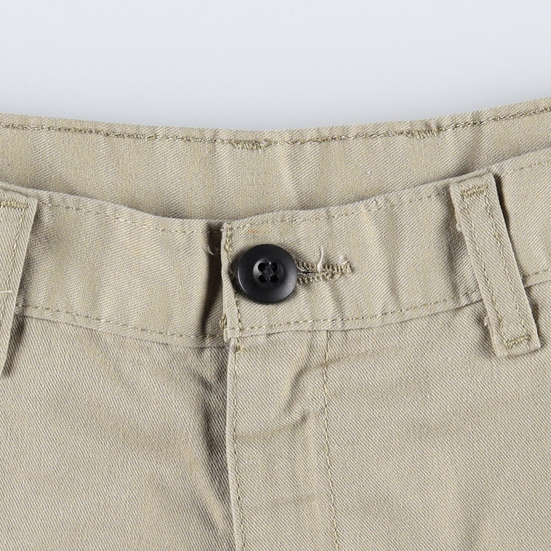 Dickies Work Shorts, Half Pants, Men's, W34 equivalent polyester Beige type Vintage Second Hand