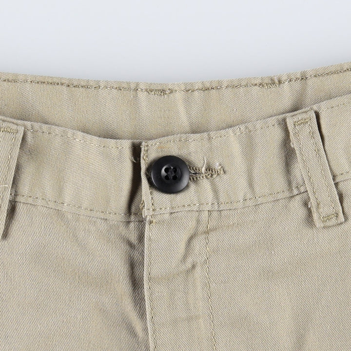 Dickies Work Shorts, Half Pants, Men's, W34 equivalent polyester Beige type Vintage Second Hand
