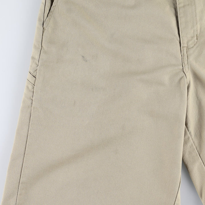 Dickies Work Shorts, Half Pants, Men's, W34 equivalent polyester Beige type Vintage Second Hand