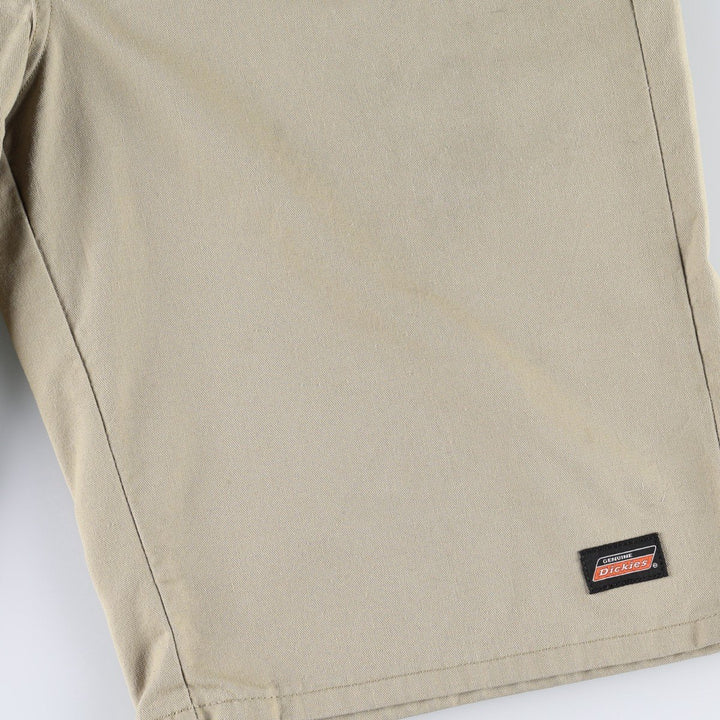 Dickies Work Shorts, Half Pants, Men's, W34 equivalent polyester Beige type Vintage Second Hand